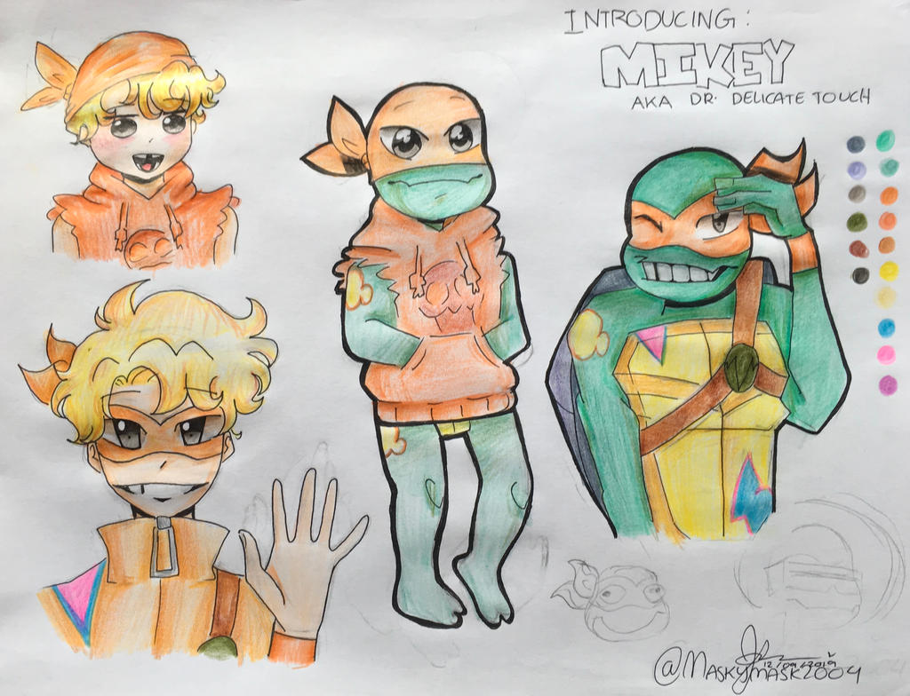 Maskymask2004 Rottmnt ROTTMNT INTRODUCTION Mikey by MaskyMask2004 on DeviantArt