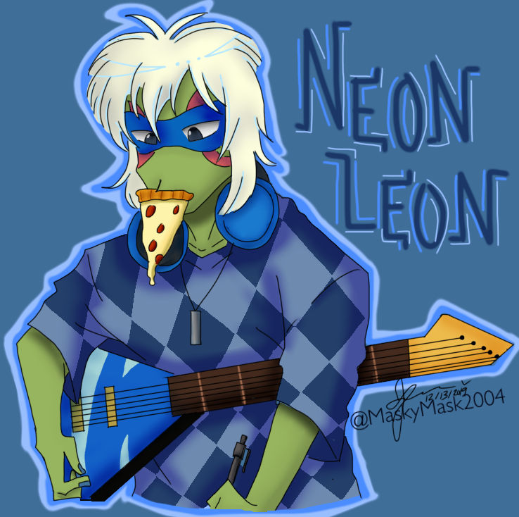 Maskymask2004 Rottmnt ROTTMNT Leo and his wig by MaskyMask2004 on DeviantArt
