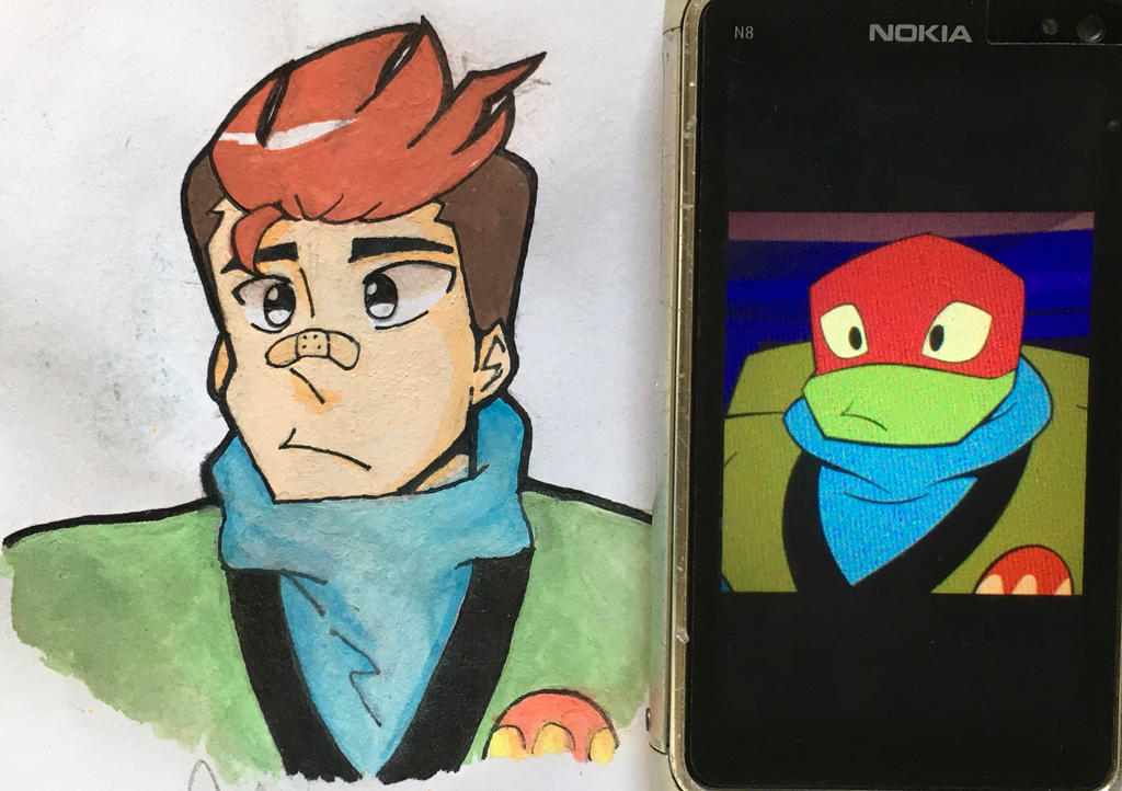 Human Raphael Rottmnt ROTTMNT Raph as human version by MaskyMask2004 on DeviantArt