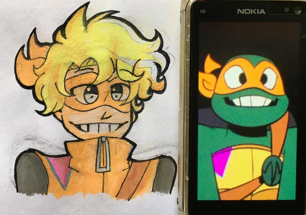 Maskymask2004 Rottmnt ROTTMNT Mikey as human version by MaskyMask2004 on DeviantArt