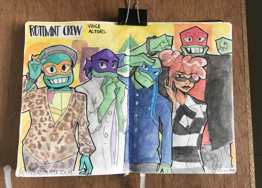 Maskymask2004 Rottmnt ROTTMNT The Voice Actors by MaskyMask2004 on DeviantArt