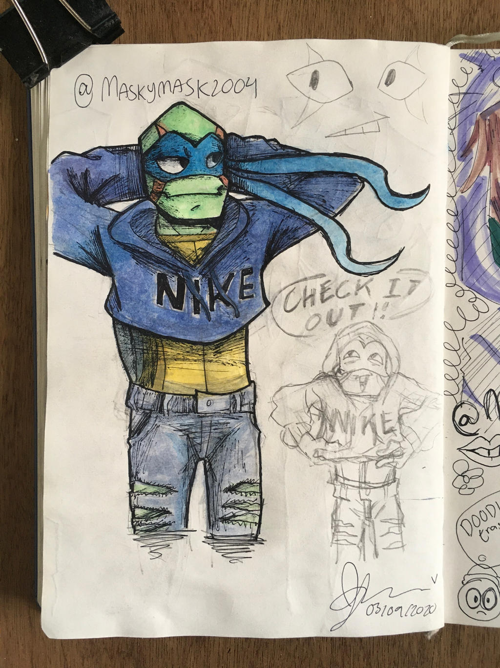 Maskymask2004 Rottmnt ROTTMNT Leo Nike by MaskyMask2004 on DeviantArt
