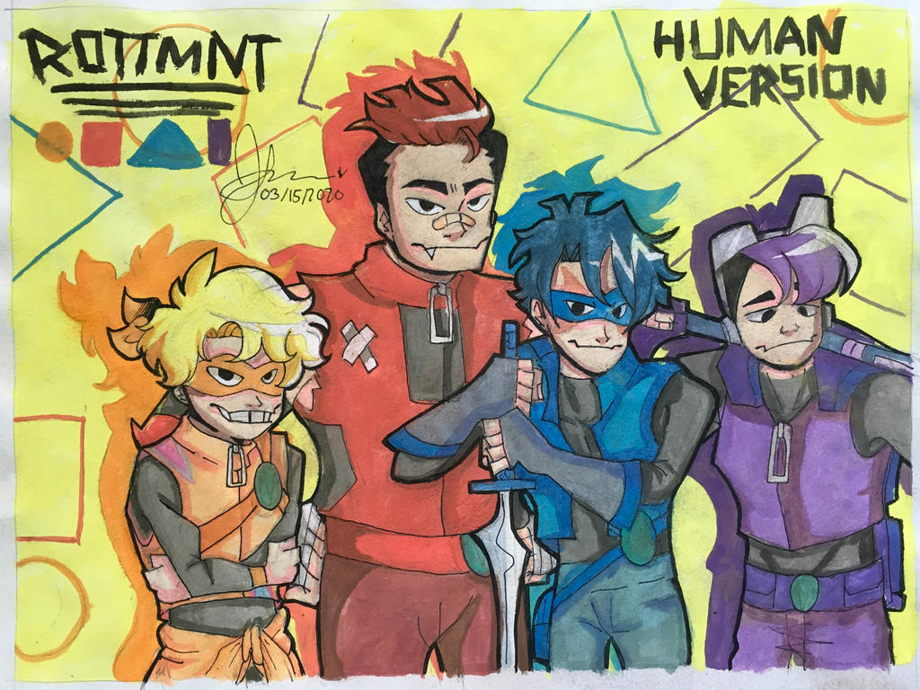 Humans Rottmnt Female ROTTMNT Human Version by MaskyMask2004 on DeviantArt