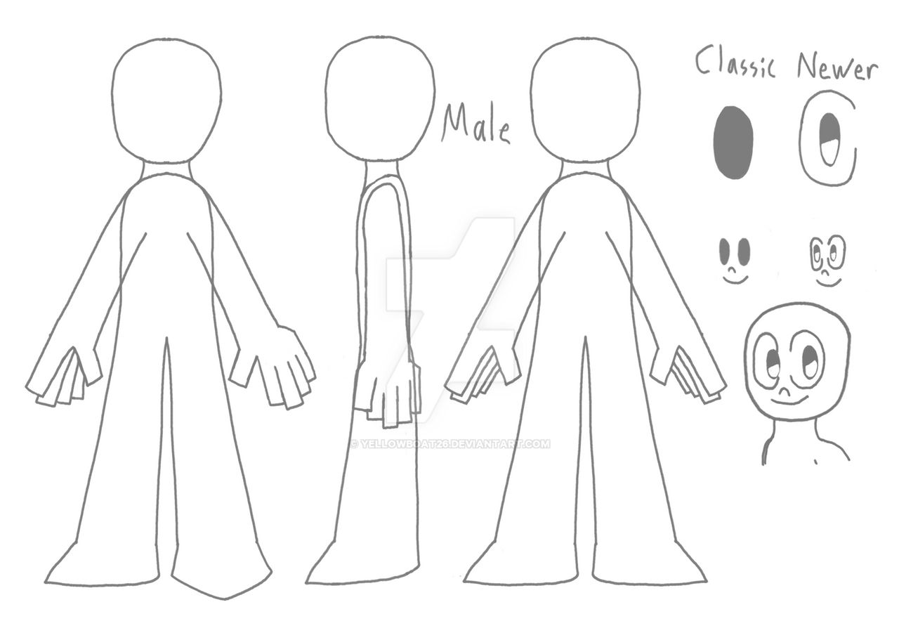 Body Base Rcat Ref Body Ref (Male) by Yellowboat26 on DeviantArt