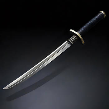 Item Sword Black Long Sword Style Katana