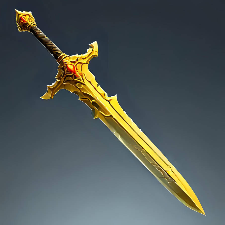 Item Sword Gold Sword Ruby Pommeau by jul19888 on DeviantArt