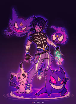 Ghost Pokemon Gym Leader - Maodraws