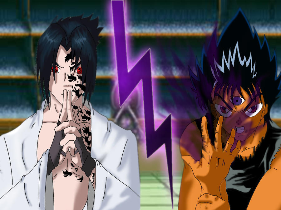 sasuke vs hiei