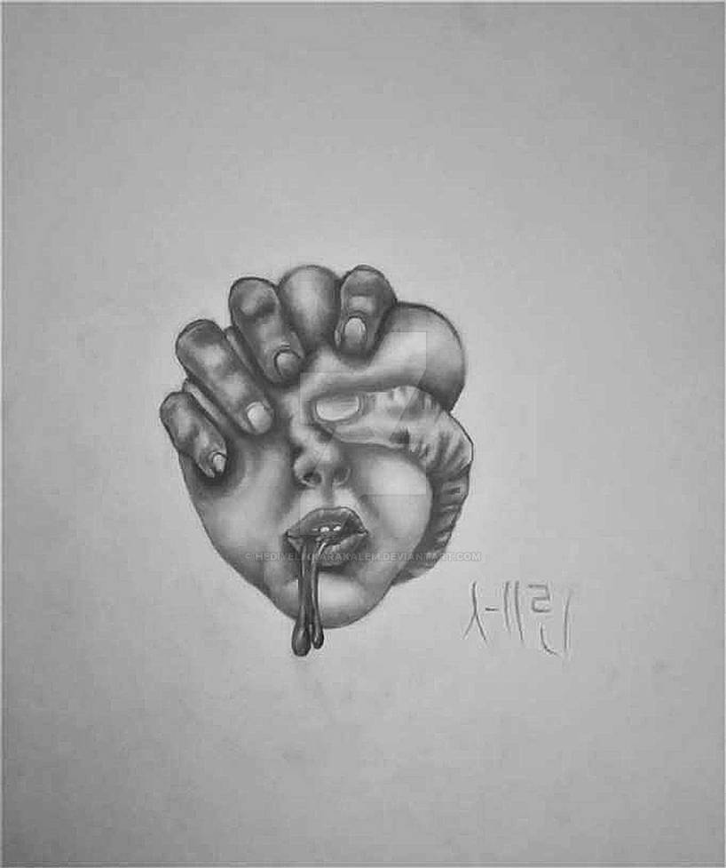 migraine drawing sketching