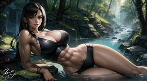 Dancing Flame: Tifa's Fiery Spirit