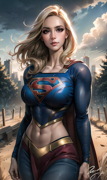 Epic Supergirl: Strength and Beauty