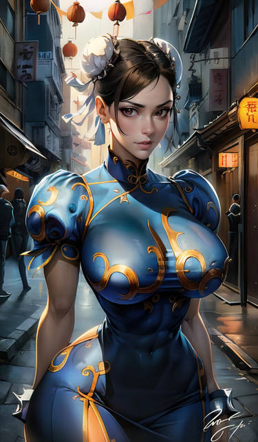 Legendary Legs: Chun-Li's Captivating Digital Art