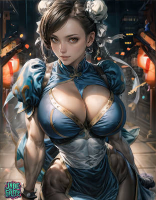 Martial Beauty: Chun Li's Radiant Strength