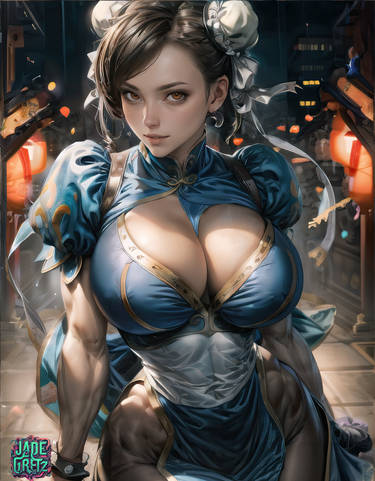 Martial Beauty: Chun Li's Radiant Strength