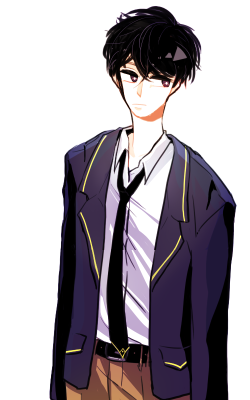 Boy in school uniform