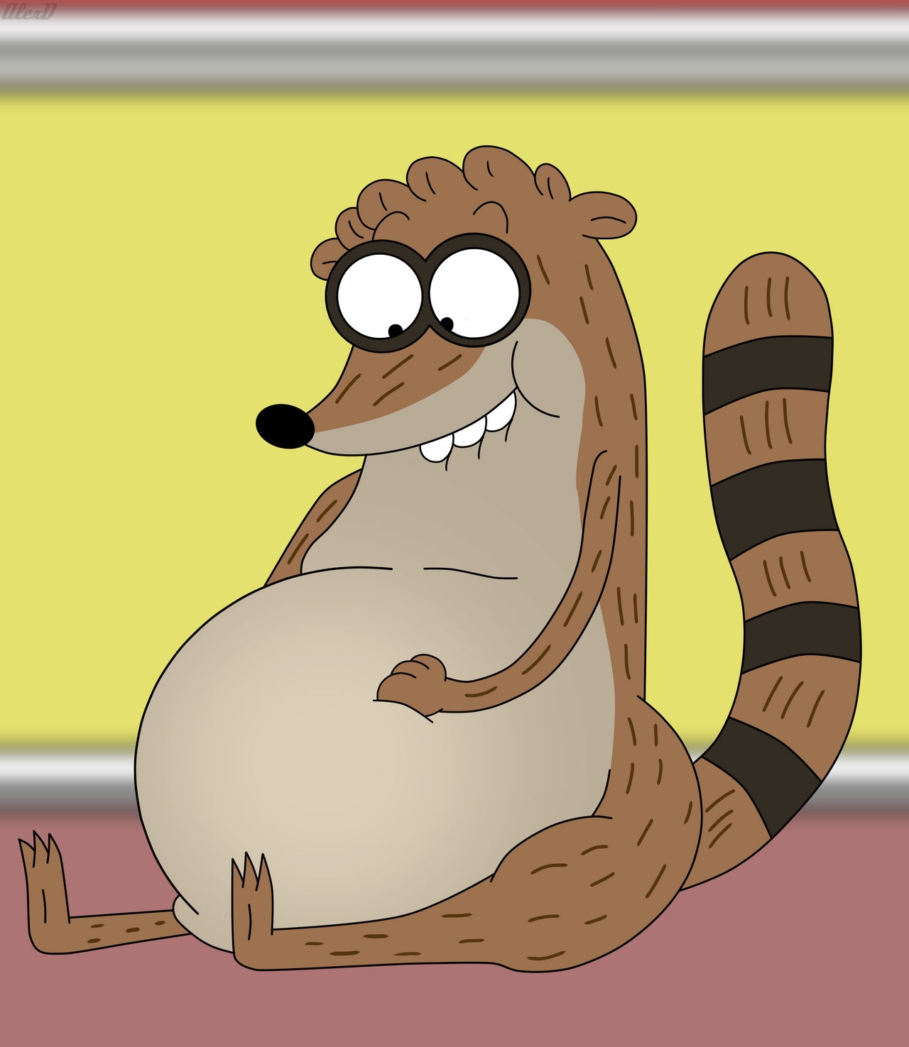 Fat Riggy Chubby Rigby by FurryLovePup on DeviantArt