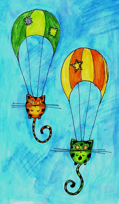 Round parachutist cats