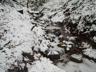 Frozen Stream Stock