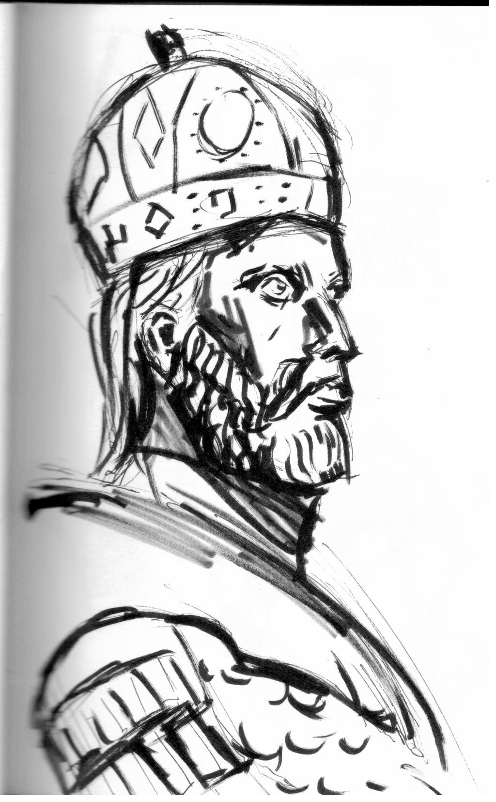 Quick sketch of Constantine XI Palaiologos