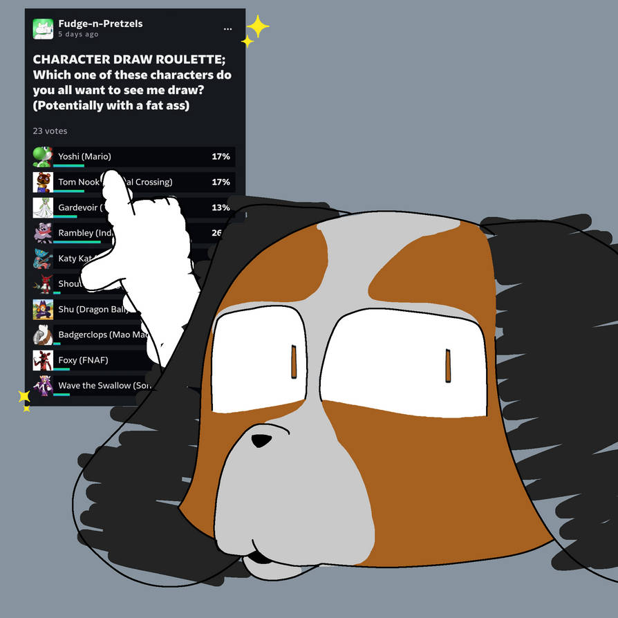 REMINDER: CHARACTER ROULETTE ENDS IN 2 DAYS by Fudge-n-Pretzels on ...