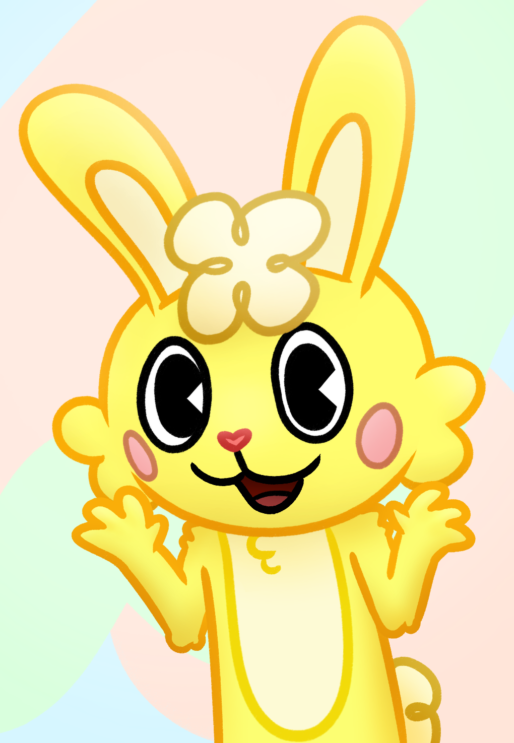 HTF Cuddles Happy by Daviehtf on DeviantArt