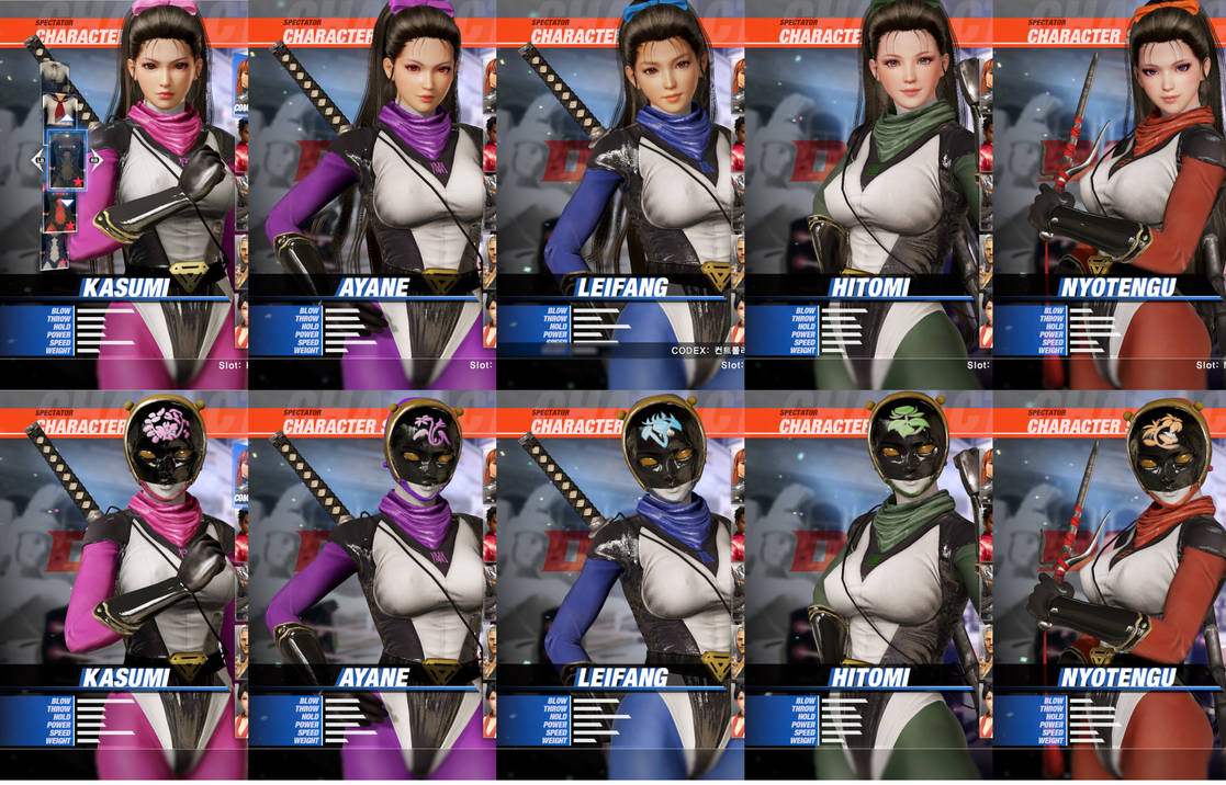 (DOA6) FLOWERY KUNOICHI TEAM by huchi001 on DeviantArt