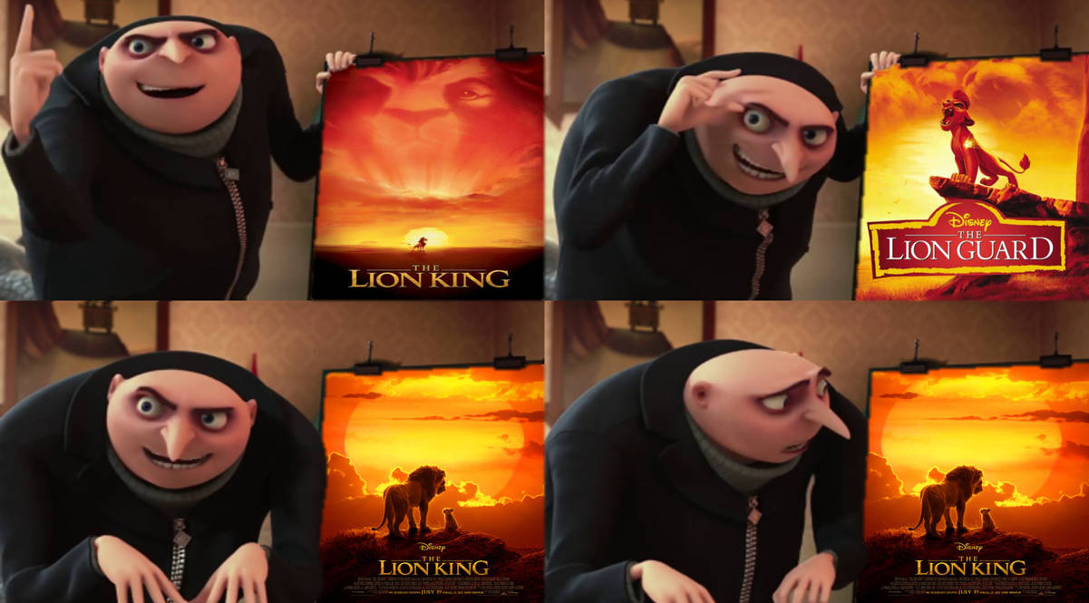 Gru's Plan meme The Lion King by DarkMoonAnimation on DeviantArt