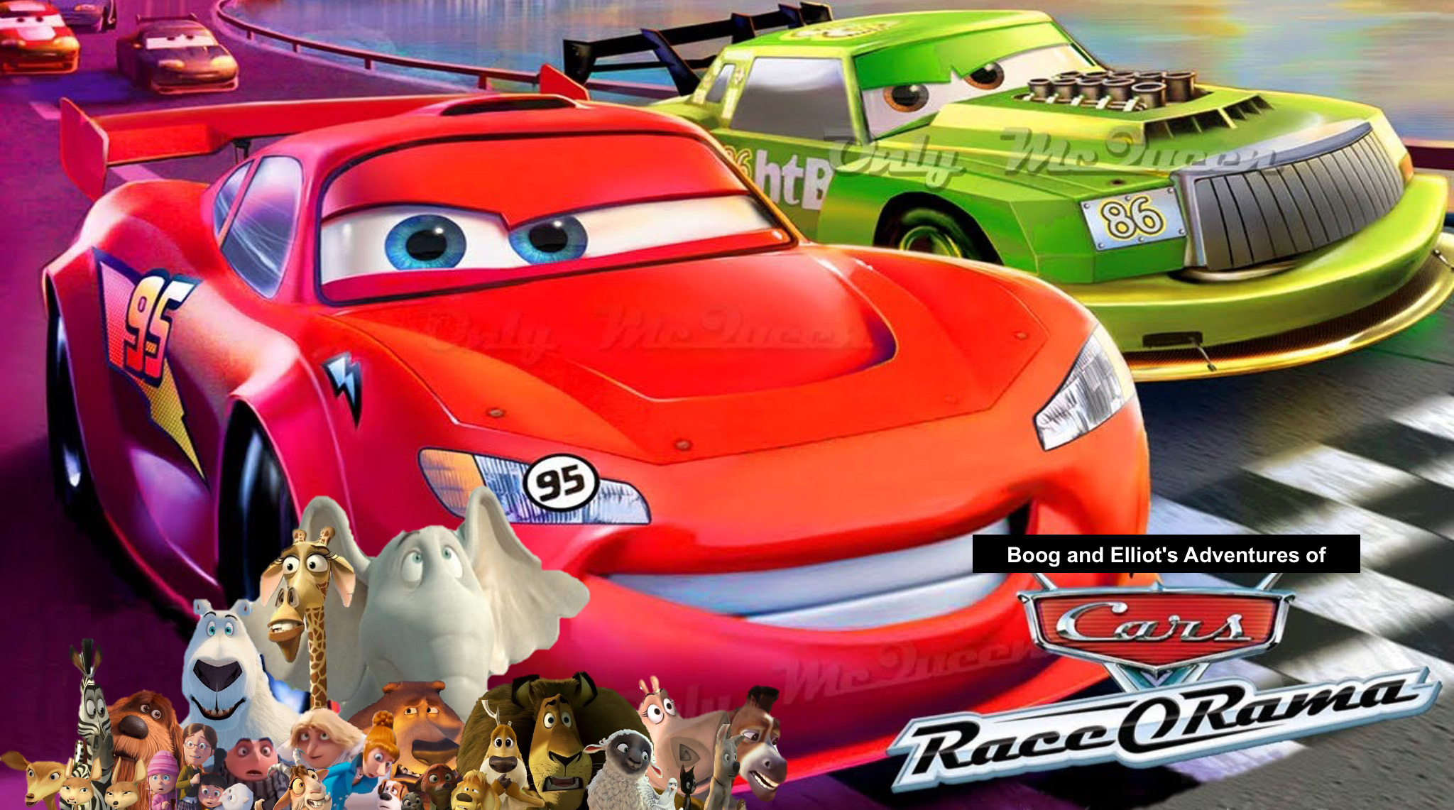 Boog and Elliot's Adventures of Cars Race-O-Rama! by DarkMoonAnimation on  DeviantArt