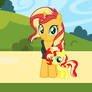 Sunset Shimmer and Sunny Shimmery