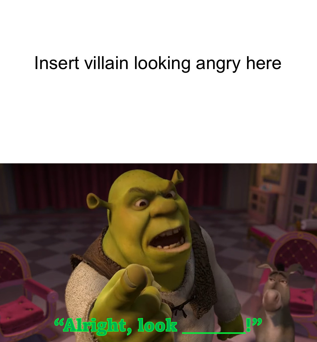 Shrek Screaming Blank Template - Imgflip