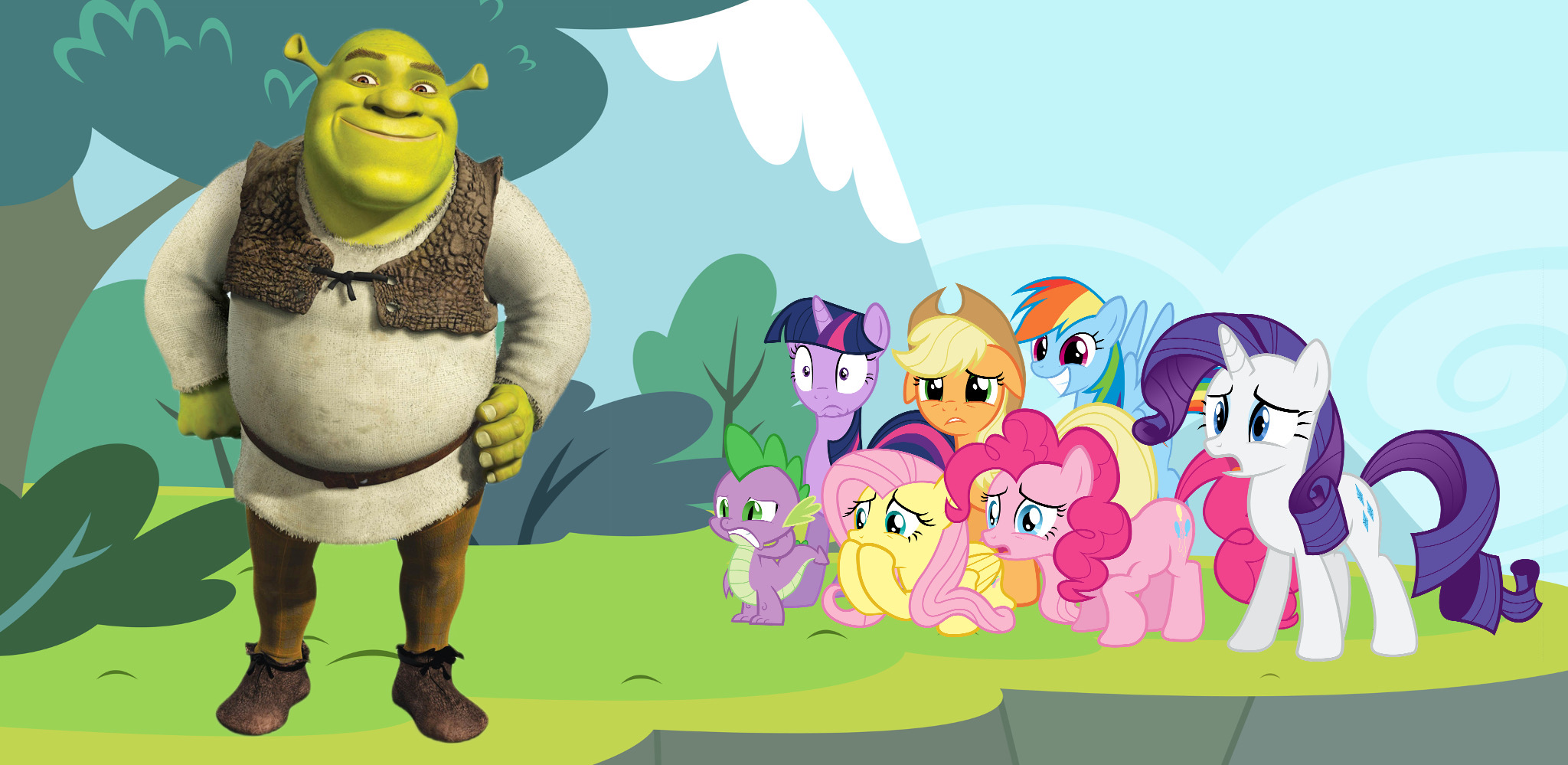 Shrek, Donkey and Puss by DarkMoonAnimation on DeviantArt