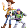 Sherriff Woody and Buzz Lightyear