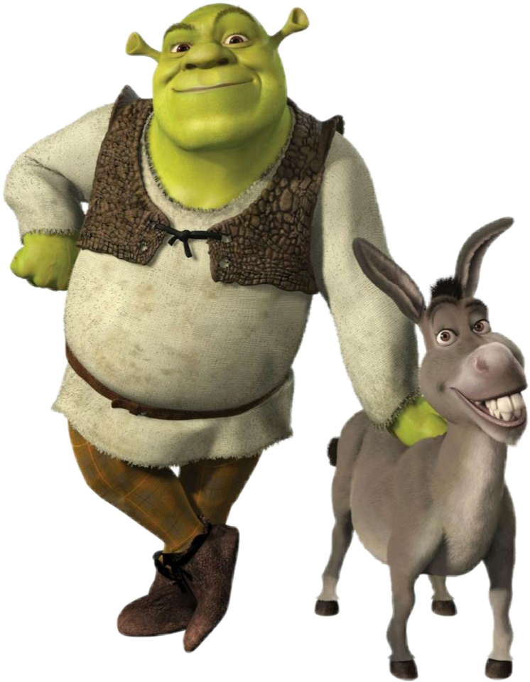 Shrek and Donkey (PNG) by DarkMoonAnimation on DeviantArt