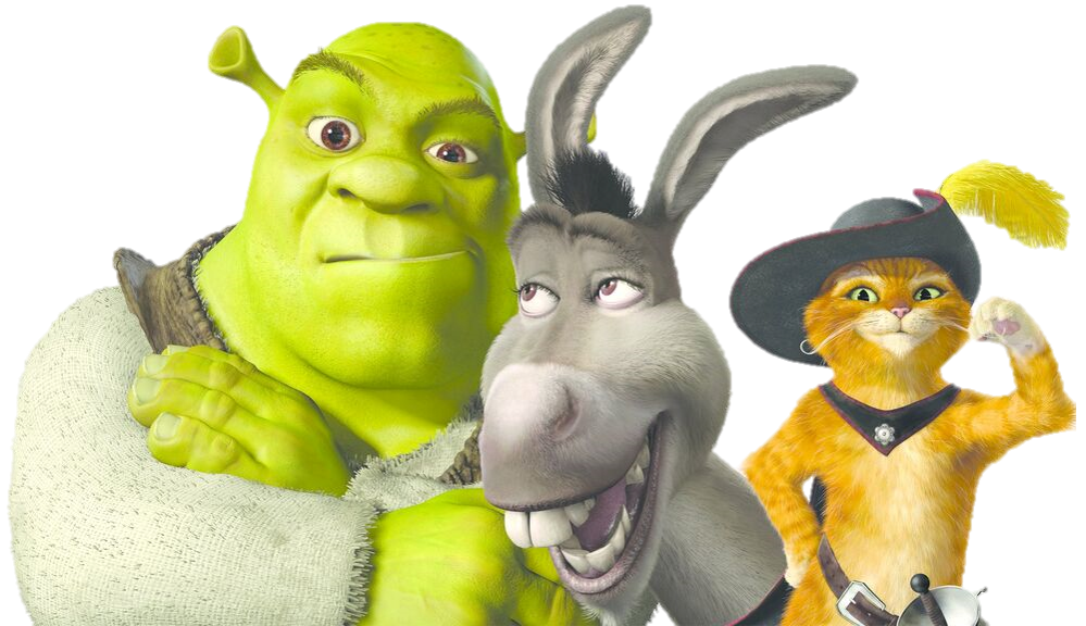 Shrek, Donkey and Puss PNG by DarkMoonAnimation on DeviantArt