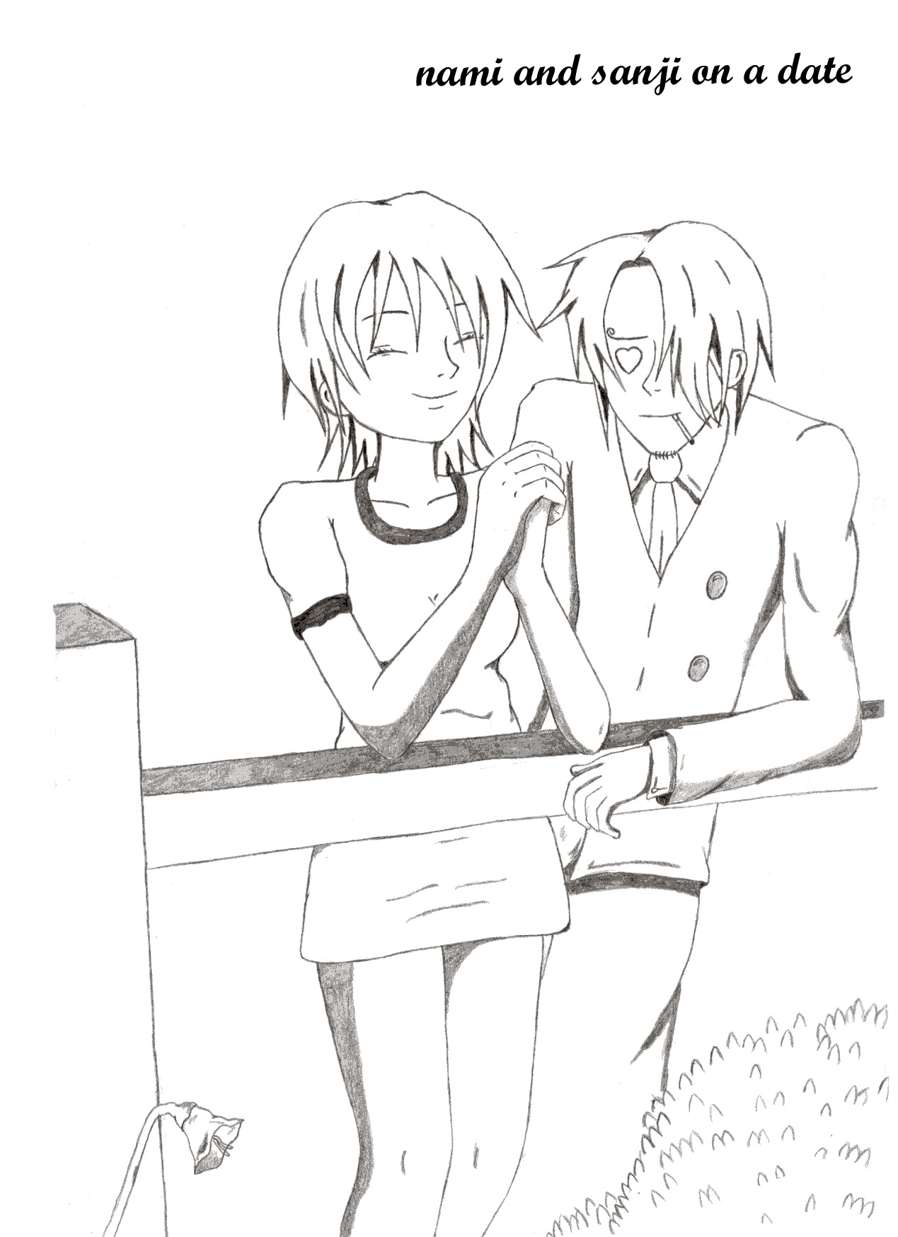 nami and sanji on a date