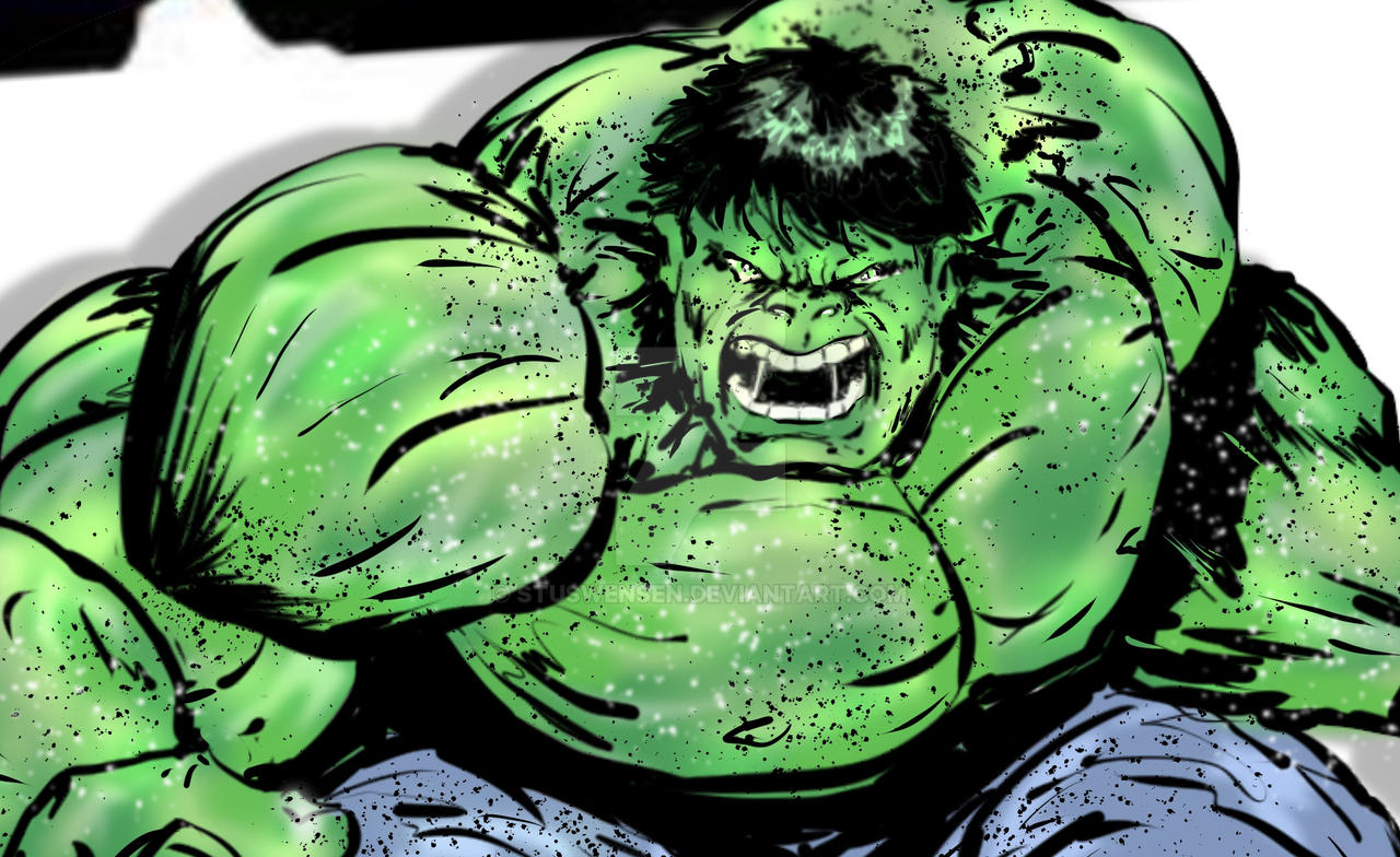 Isolated Hulk INCREDIBLE HULK CLOSE UP!.... breath mints please. by StuSwensen on ...