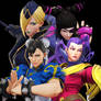 Chun-Li, Rose, Juri Han and Falke