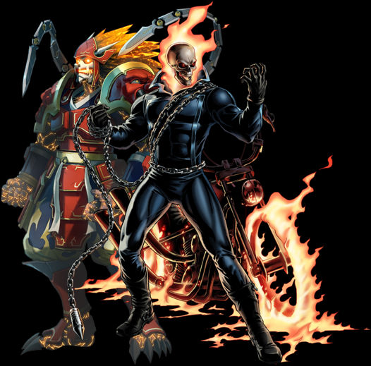 The Ghost Rider and Garuda by Zyule on DeviantArt