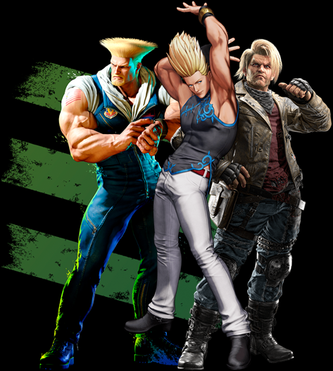 Guile and paul phoenix in street fighter and tekken