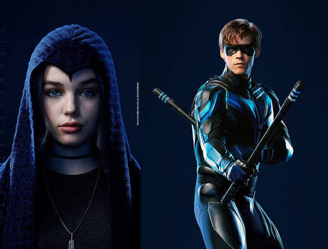 Nightwing and Raven (Titans)