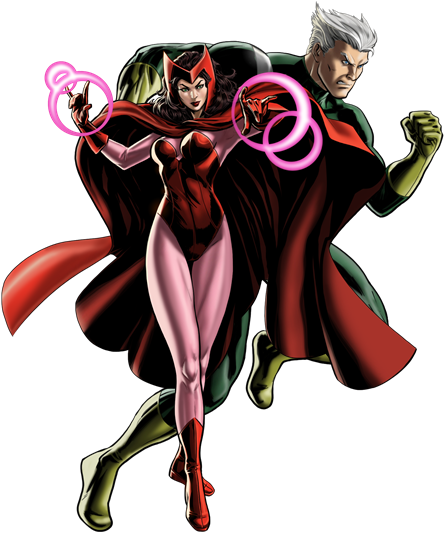 Scarlet Witch and Quicksilver by jasric on DeviantArt