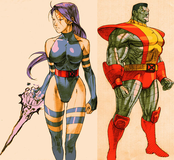 Colossus and Psylocke (MARVEL VS. 01 by Zyule on DeviantArt