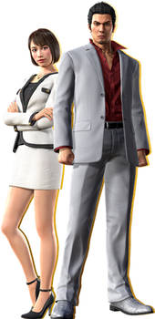 Kazuma Kiryu and Saeko Mukoda 01