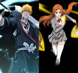 Ichigo Kurosaki and Orihime Kurosaki 02 (B.S.)