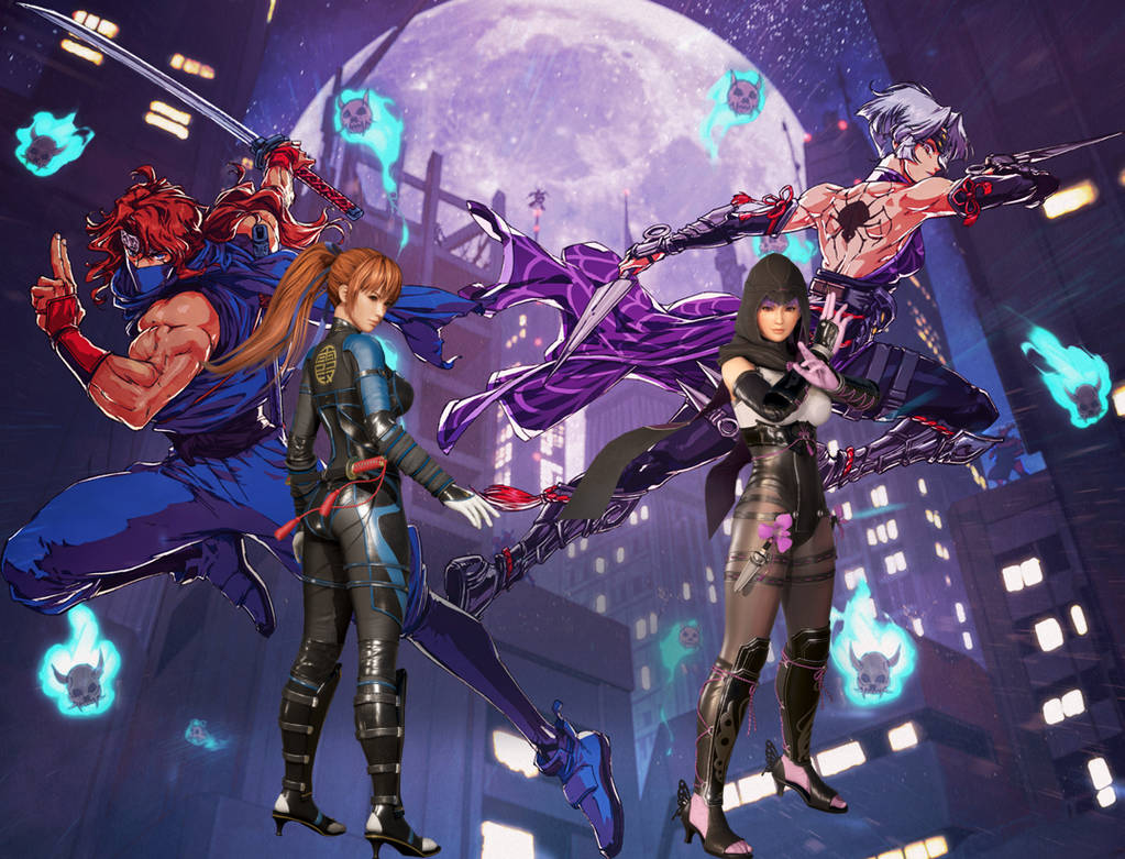 Kasumi, Ayane, Kenji Mozu and Kumori by Zyule on DeviantArt