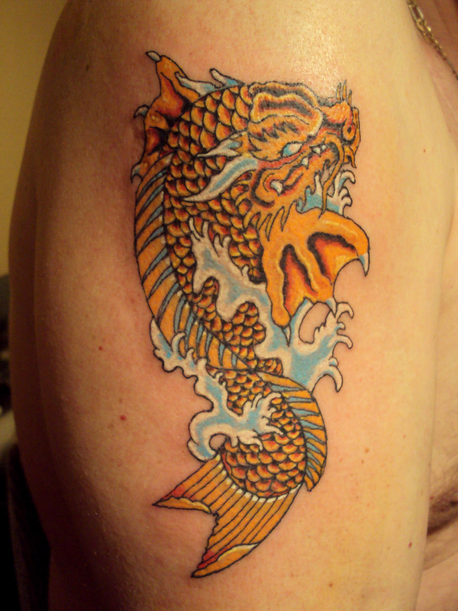 koi turning into dragon