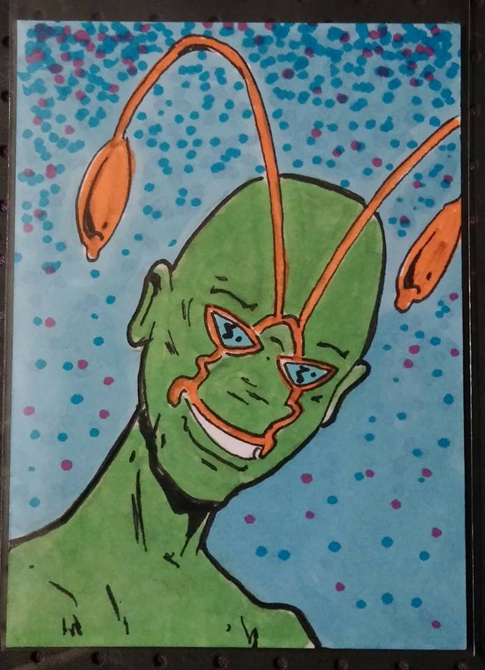 Ambush Bug sketch card