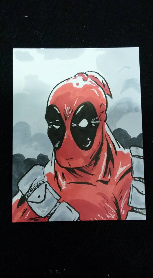 Deadpool sketch card