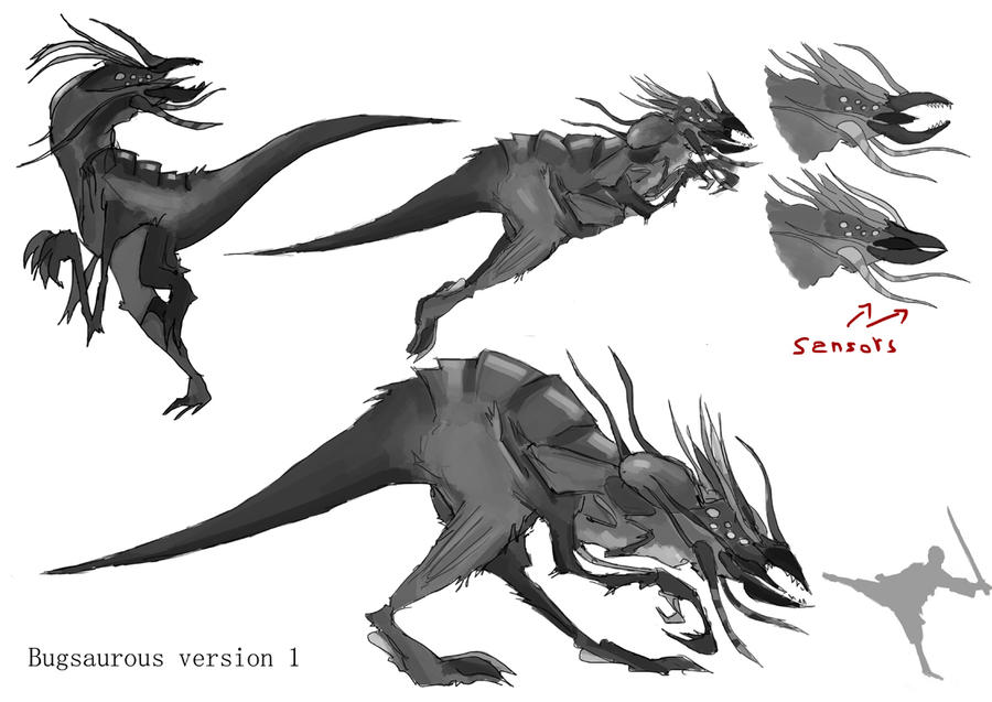 Bugasaurus creature by BiomechaWolf on DeviantArt
