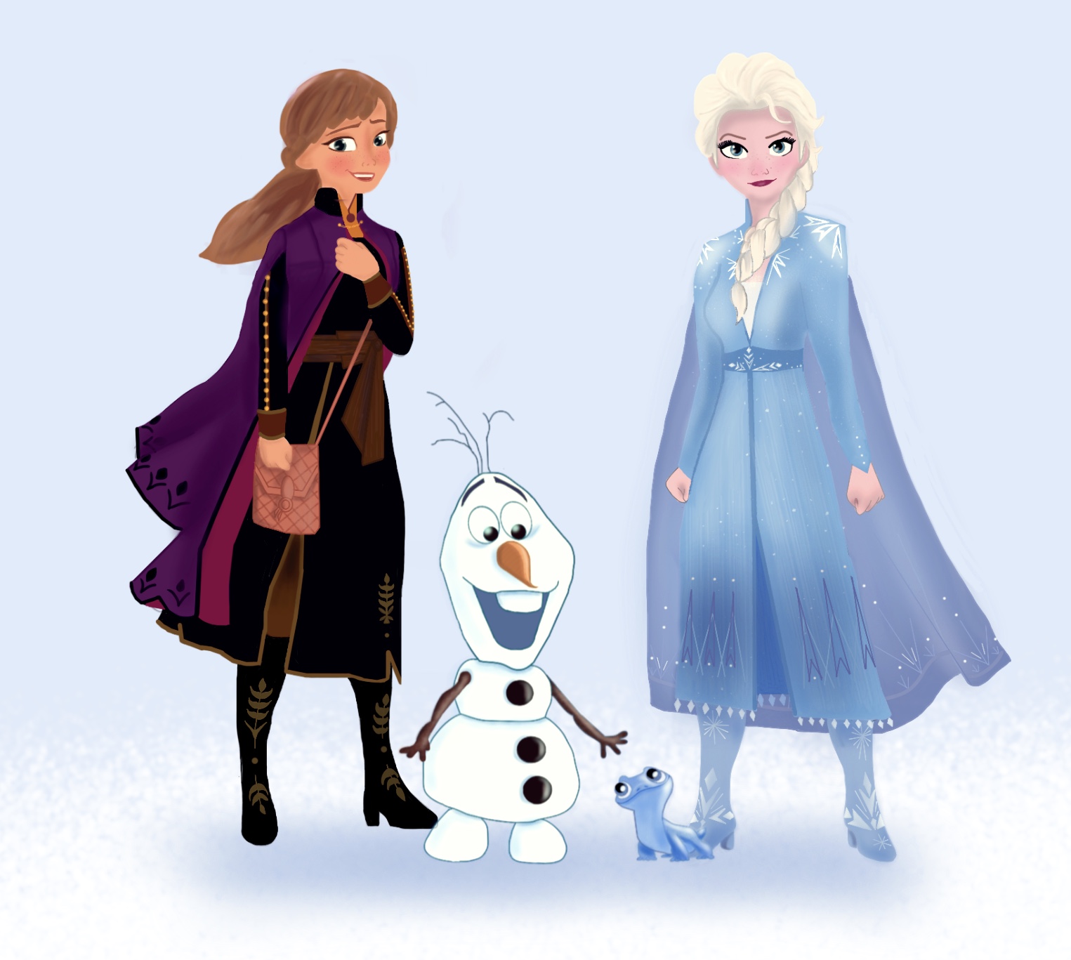 Official Disney Frozen 2 élément Simple Housse De Couette Enfants Elsa Anna Olaf